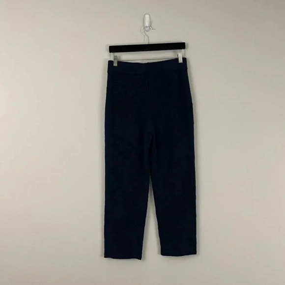 Madewell Navy Blue Birchmoor Sweater Knit Pants Size Medium - Picture 2 of 7